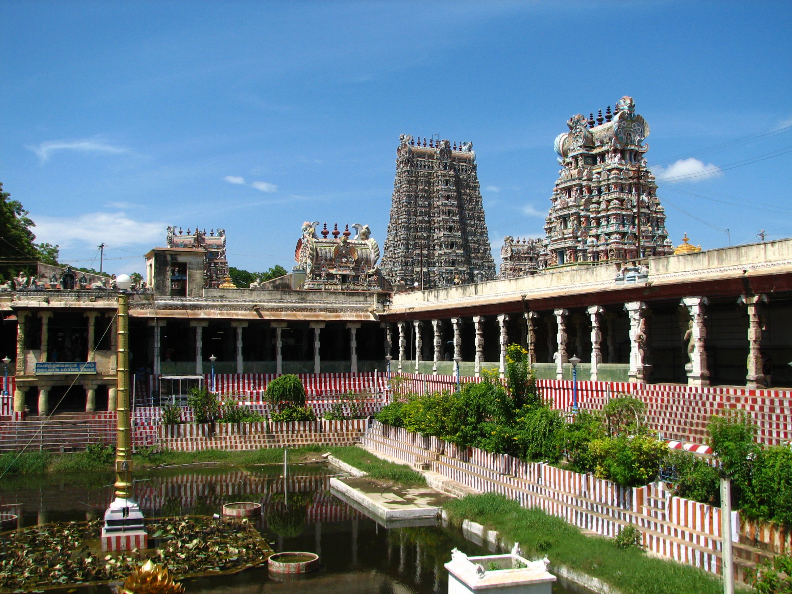 A Perspective Of Meenakshi Amma Temple In Madurai