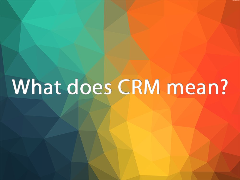 what does crm mean